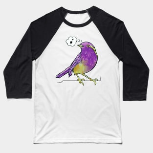 purple and yellow songbird Baseball T-Shirt